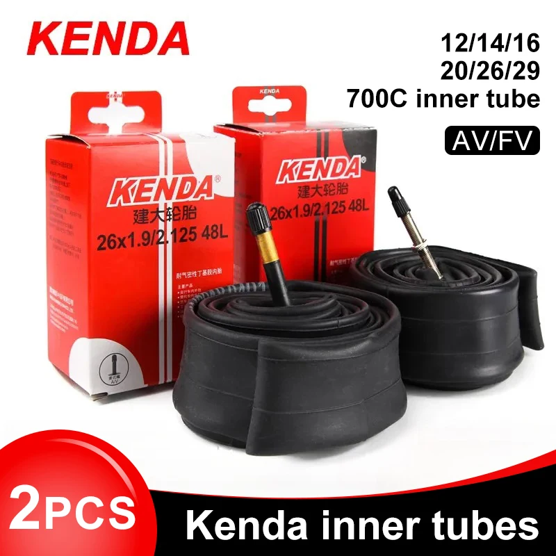 Inner Tube 700C - 2PCS KENDA Fiets Binnenband 20/26/27.5/29/700c/23C Schrader