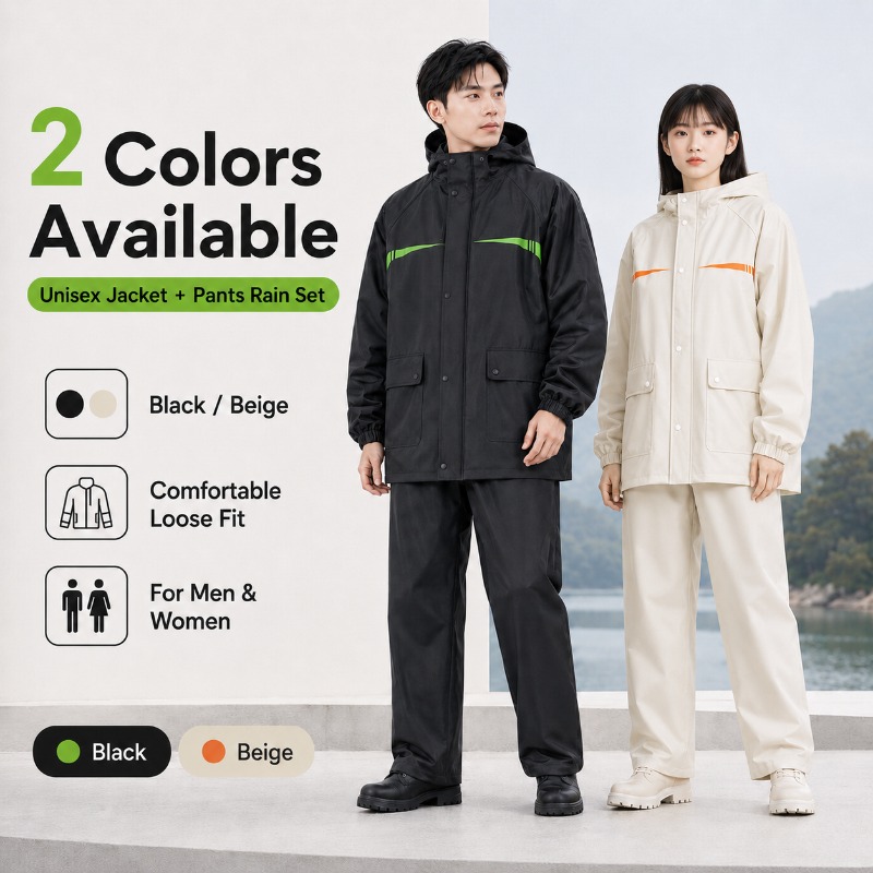 Unisex 2-delige waterdichte fi - Cycling Rain Jacket Commute recensie en prijs